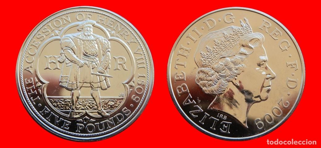 Monedas antiguas de Europa: 5 LIBRAS POUNDS 2009 SIN CIRCULAR INGLATERRA REINO UNIDO-9356SC
