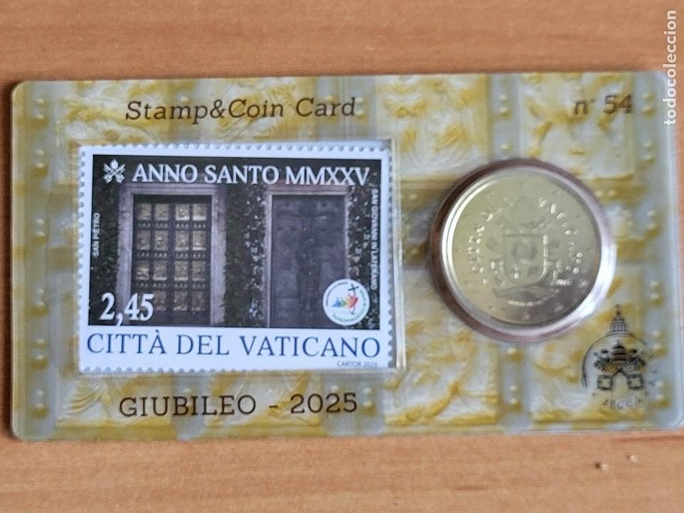 Monedas antiguas de Europa: VATICANO 2025 x Sello + coin card euro - n&ordm; 54
