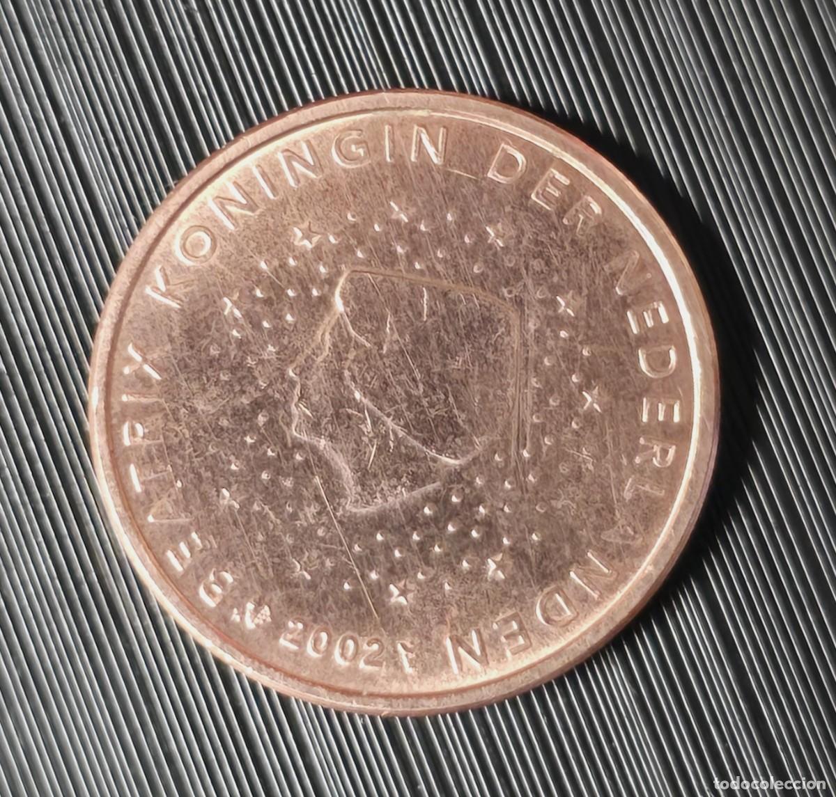 Monedas antiguas de Europa: 2 c&eacute;ntimos de euro de Holanda (Pa&iacute;ses Bajos). A&ntilde;o 2002
