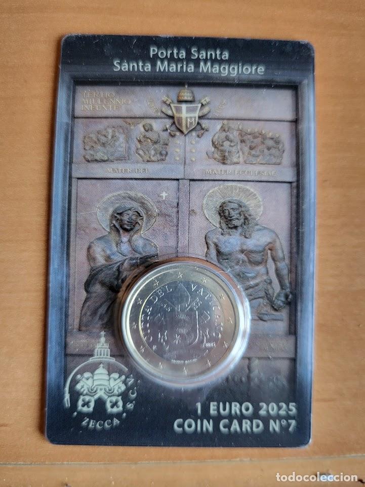 Monedas antiguas de Europa: VATICANO 2025 x Coin card Puerta Santa, n&ordm;7, 1 euro