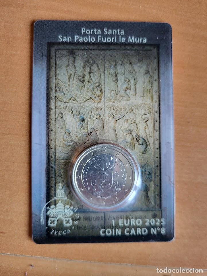 Monedas antiguas de Europa: VATICANO 2025 x Coin card Puerta Santa, n&ordm;8, 1 euro