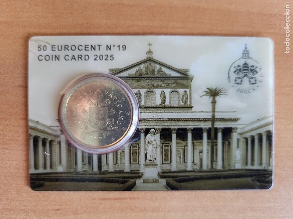 Monedas antiguas de Europa: Vaticano 2025 - Coincard euro Jubileo - A&ntilde;o Santo. n&uacute;mero 19