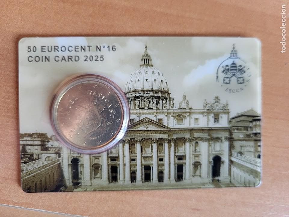 Monedas antiguas de Europa: Vaticano 2025 - Coincard euro Jubileo - A&ntilde;o Santo. n&uacute;mero 16