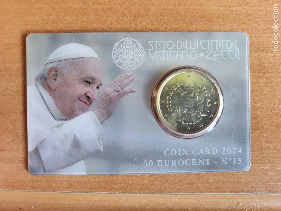 Monedas antiguas de Europa: Vaticano 2024 - Coincard 50 centimos euro, n&uacute;mero 15