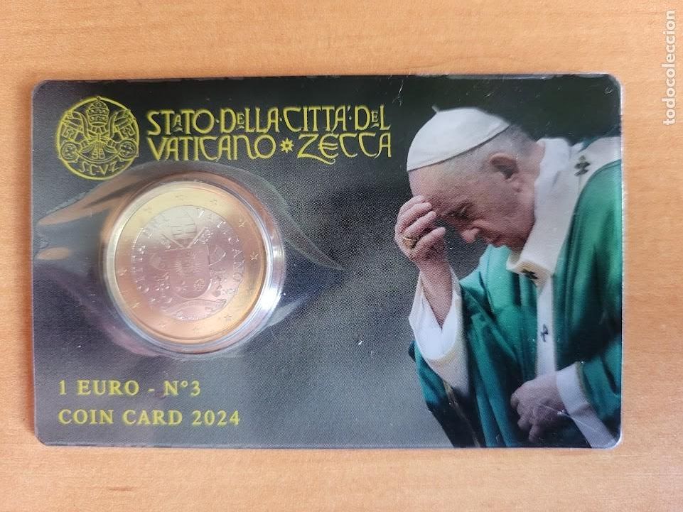 Monedas antiguas de Europa: Vaticano 2024 - Coincard n&uacute;mero 3 - Edici&oacute;n Especial - Moneda 1 Euro