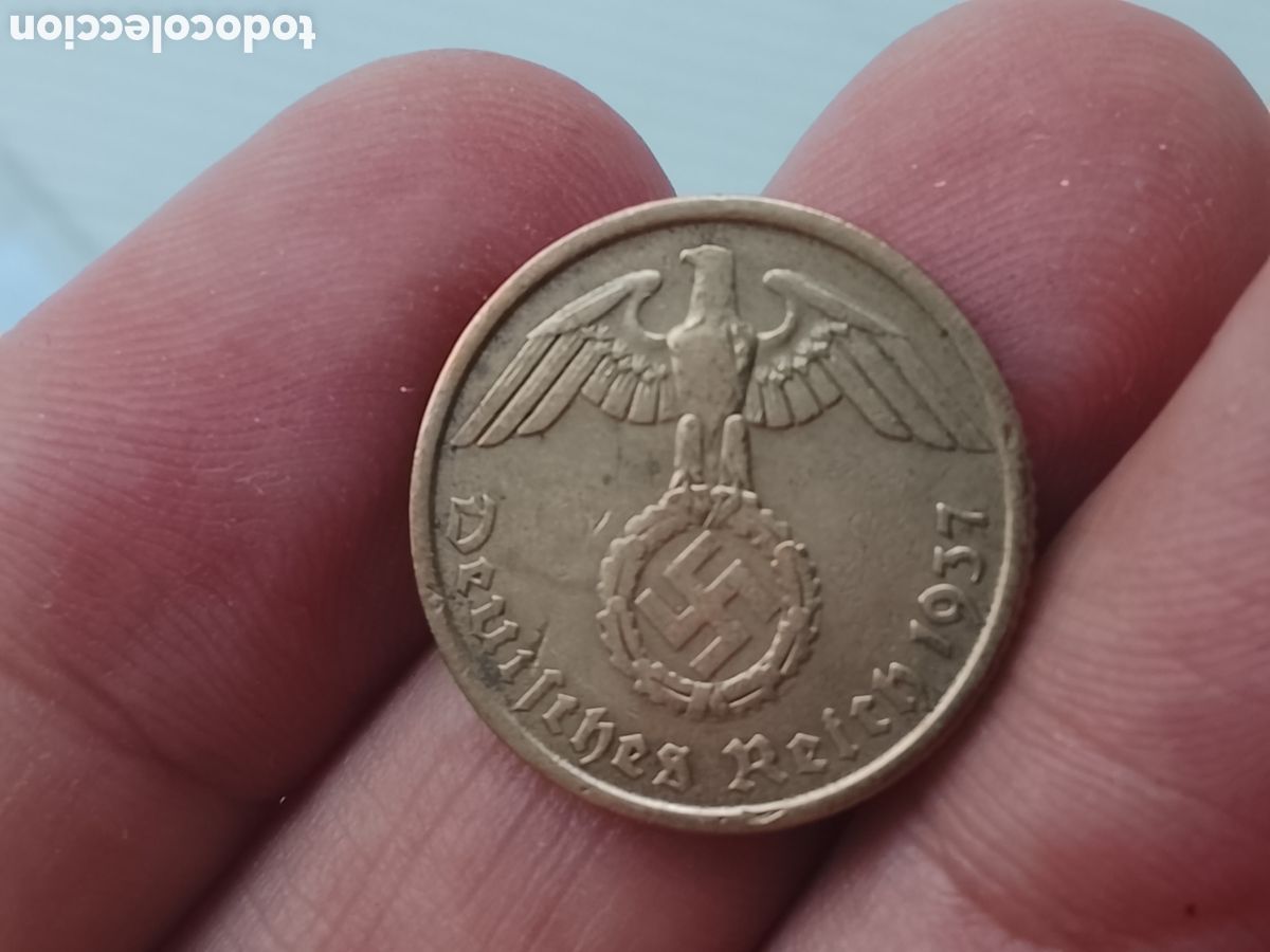 Monedas antiguas de Europa: ALEMANIA NAZI 10 REICHSPFENNIG 1937 A