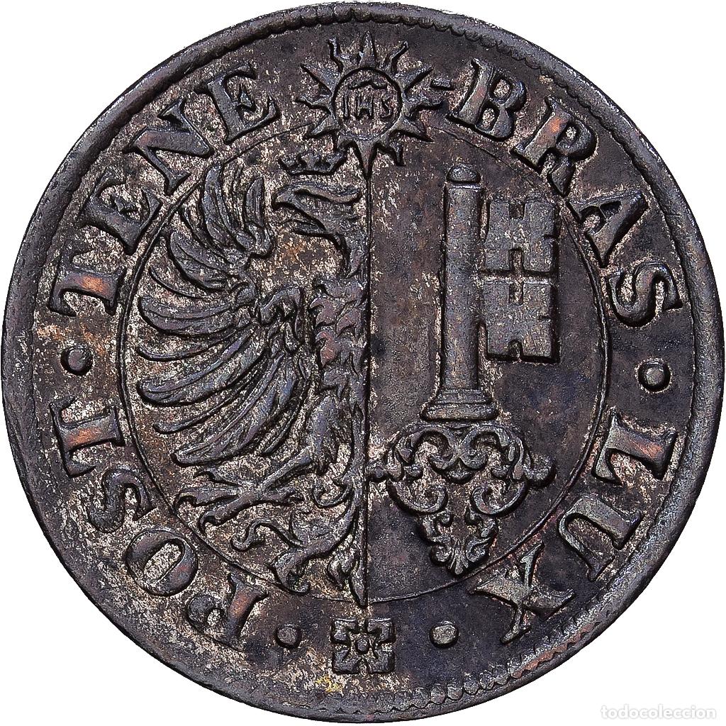 Monedas antiguas de Europa: [#139909] Canton of Geneva, 1 Centime, 1839, Geneva, Plata, EBC, KM:125