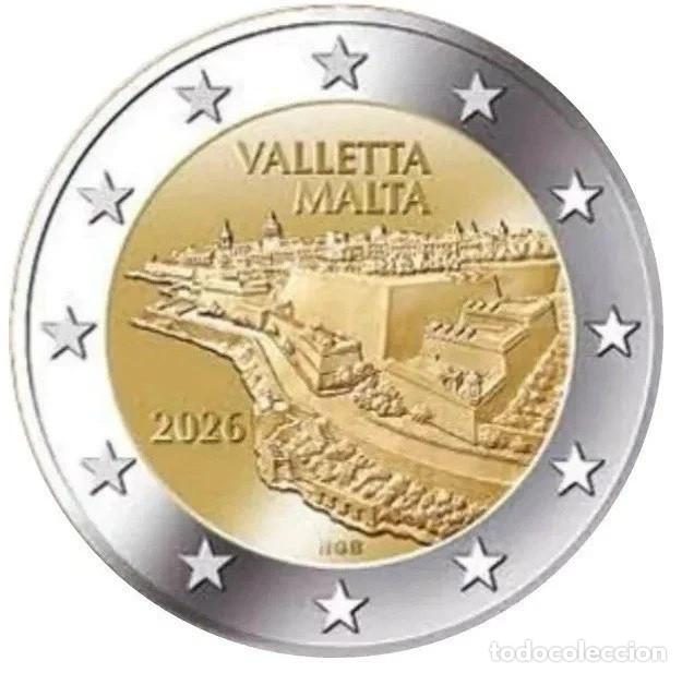 Monedas antiguas de Europa: MALTA 2 euro 2026 LA VALETA - VALLETTA