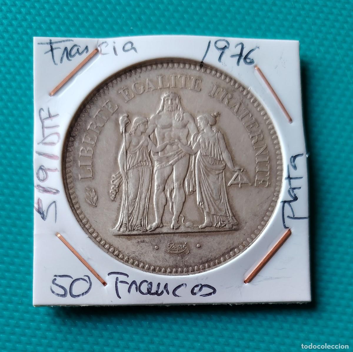 Monedas antiguas de Europa: MONEDA DE FRANCIA - 50 FRANCOS DE PLATA DEL A&Ntilde;O 1976 - 5191DTF