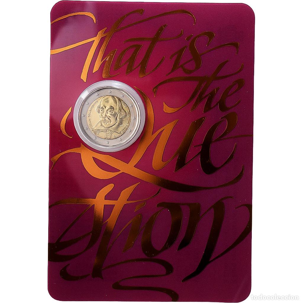Monnaies anciennes de Europe: [#139943] San Marino, 2 Euro, William Shakespeare - 400th Anniversary, 2016, Rome