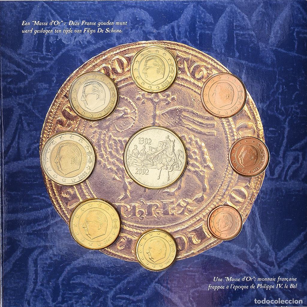 Monnaies anciennes de Europe: [#139947] B&eacute;lgica, Set 1 ct. - 2 Euro + Medal, Bataille des &Eacute;perons d'Or, 2002