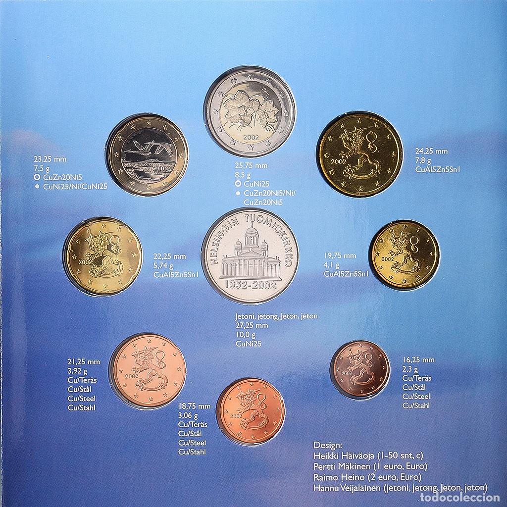 Monedas antiguas de Europa: [#139951] Finlandia, Set 1 ct. - 2 Euro + Token, BU, 2002, Rahapaja Oy, Sin informaci&oacute;n