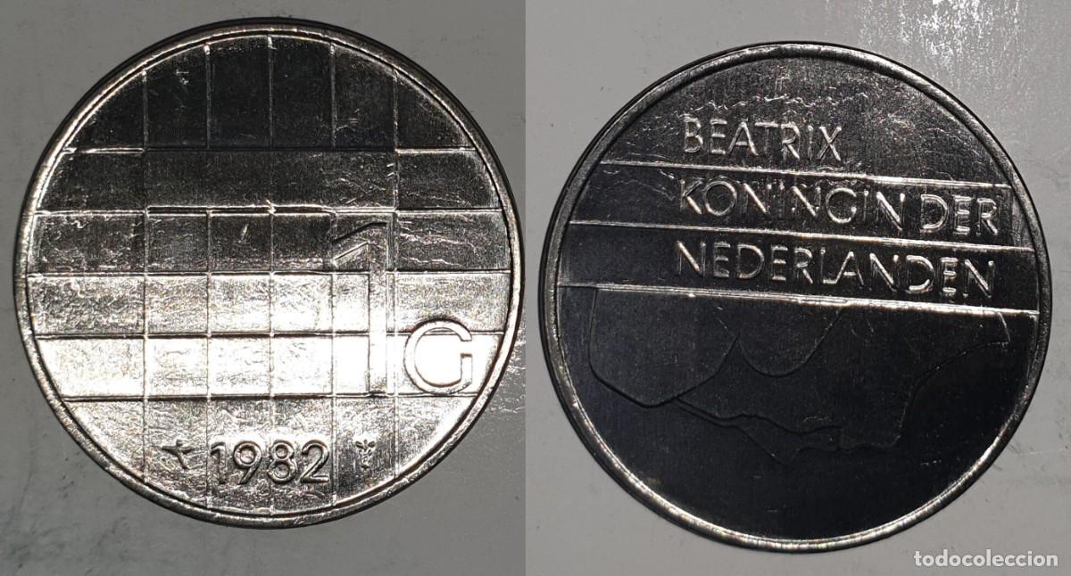 Monedas antiguas de Europa: Moneda 1 Flor&iacute;n (Gulden) 1982 - Pa&iacute;ses Bajos - Reina Beatriz - KM# 205