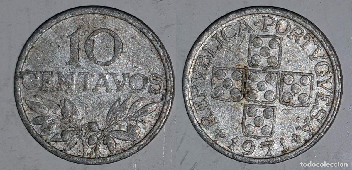 Monedas antiguas de Europa: Moneda 10 Centavos 1971 - Portugal - Aluminio - KM# 594