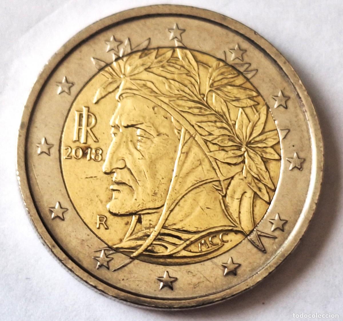 Monedas antiguas de Europa: ITALIA - MONEDA DE 2 EUROS DEL A&Ntilde;O 2018 - - BIEN CONSERVADA