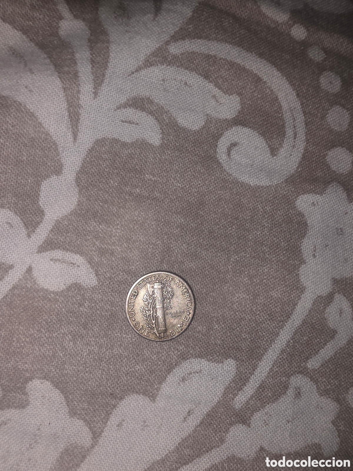 Monedas antiguas de Europa: Moneda de plata 1 dime 1942 plata mercurio