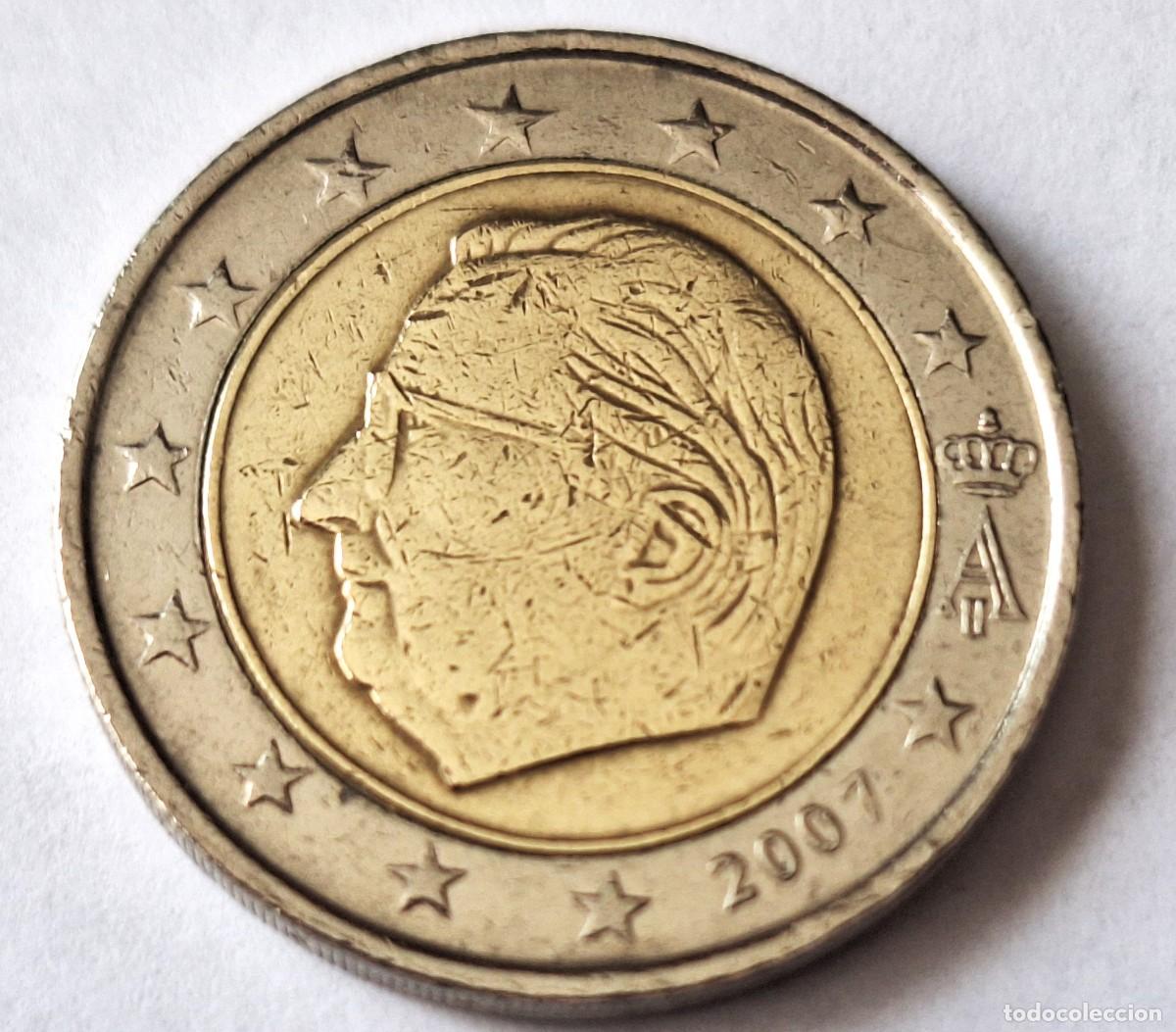 Monedas antiguas de Europa: BELGICA - MONEDA DE 2 EUROS DEL A&Ntilde;O 2007 - BIEN CONSERVADA
