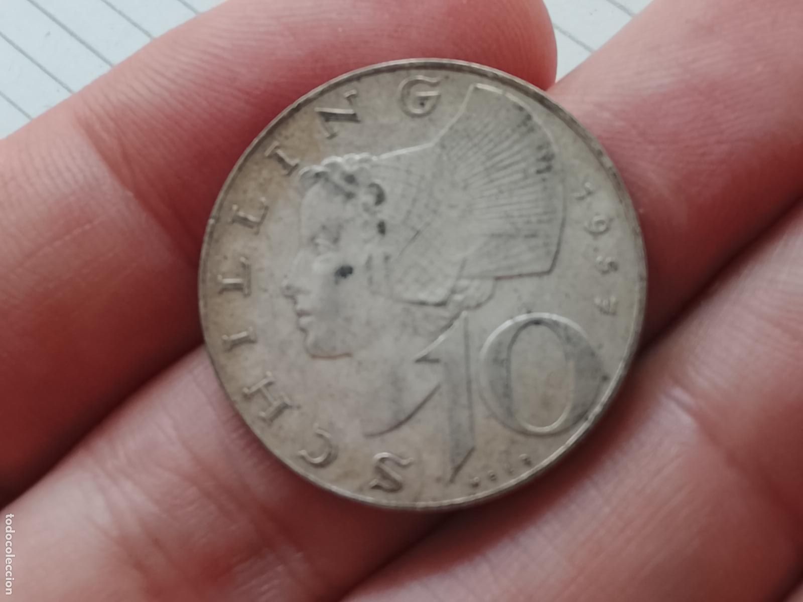 Monedas antiguas de Europa: AUSTRIA. 1957. 10 SCHILLING. PLATA