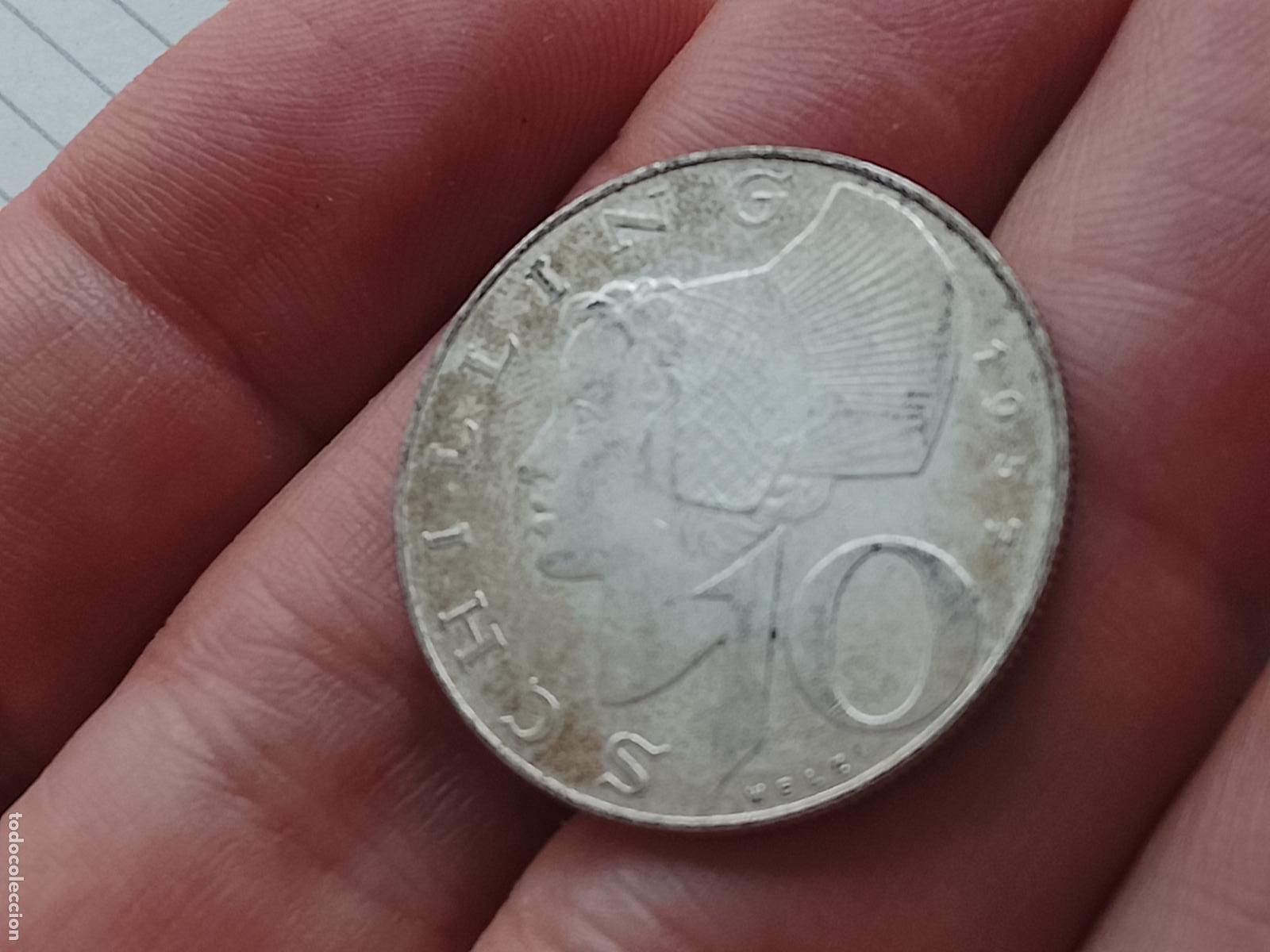 Monedas antiguas de Europa: AUSTRIA. 1957. 10 SCHILLING. PLATA