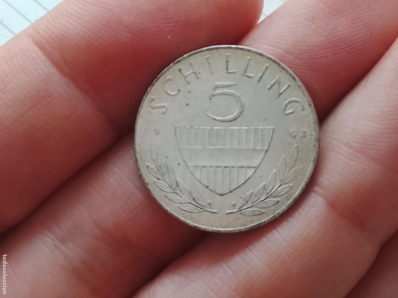 Monedas antiguas de Europa: AUSTRIA 5 SCHILLING (CHELINES) 1963 PLATA