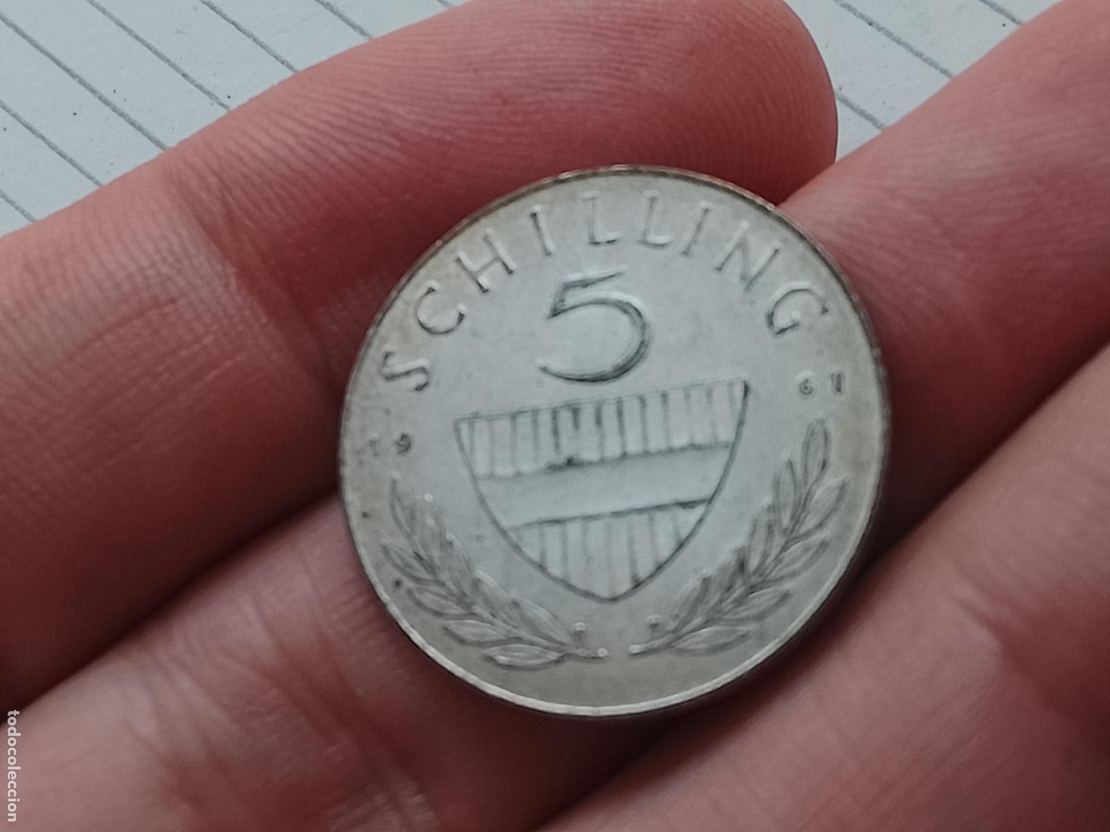 Monedas antiguas de Europa: AUSTRIA 5 SCHILLING (CHELINES) 1961 PLATA