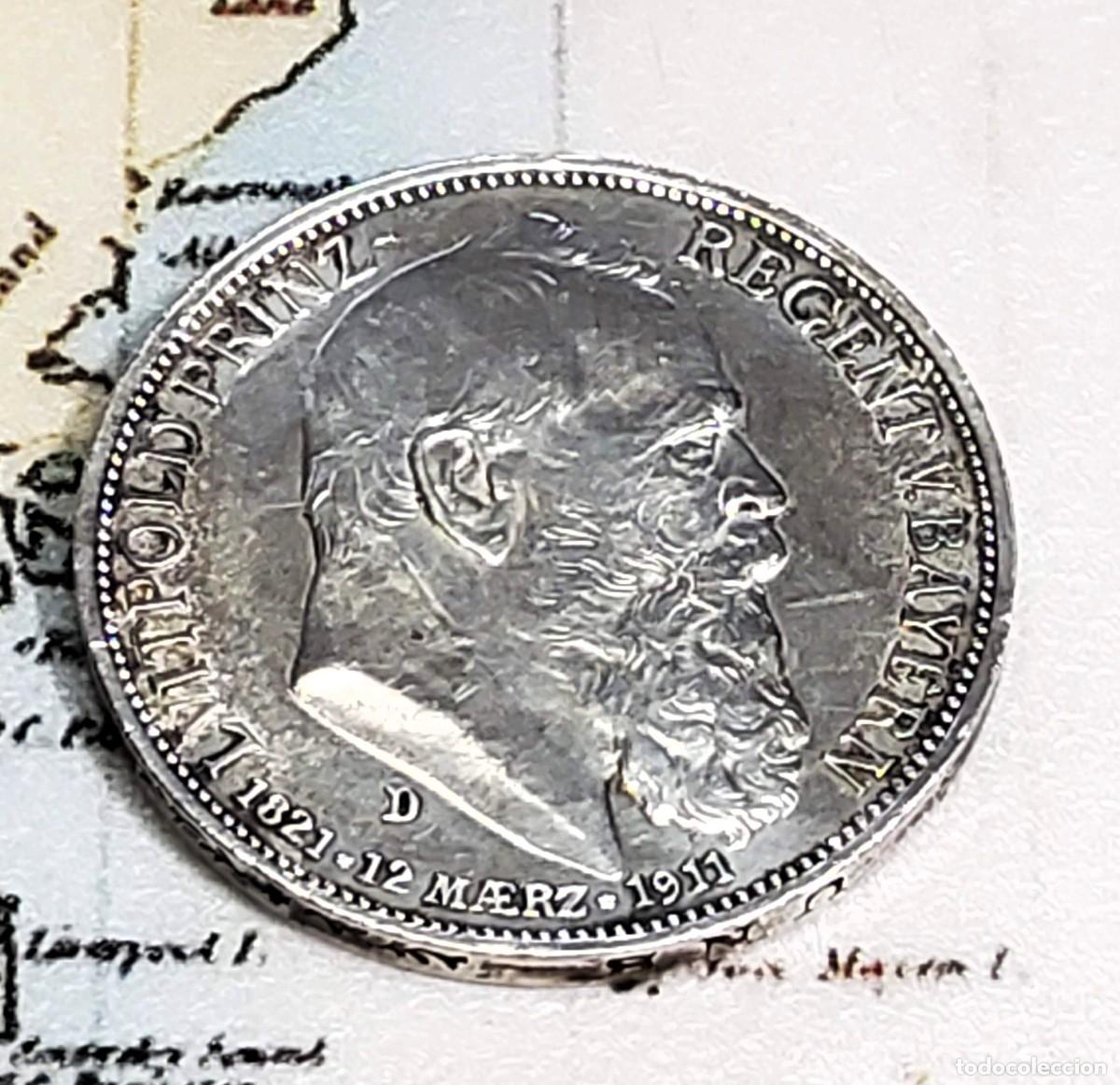 Monedas antiguas de Europa: 3 MARCOS DE PLATA DE ALEMANIA DEL A&Ntilde;O 1911-D.SIN CIRCULAR.