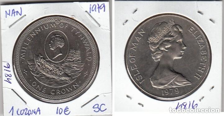 Monedas antiguas de Europa: E4816 MONEDA ISLA DE MAN 1 CORONA 1979