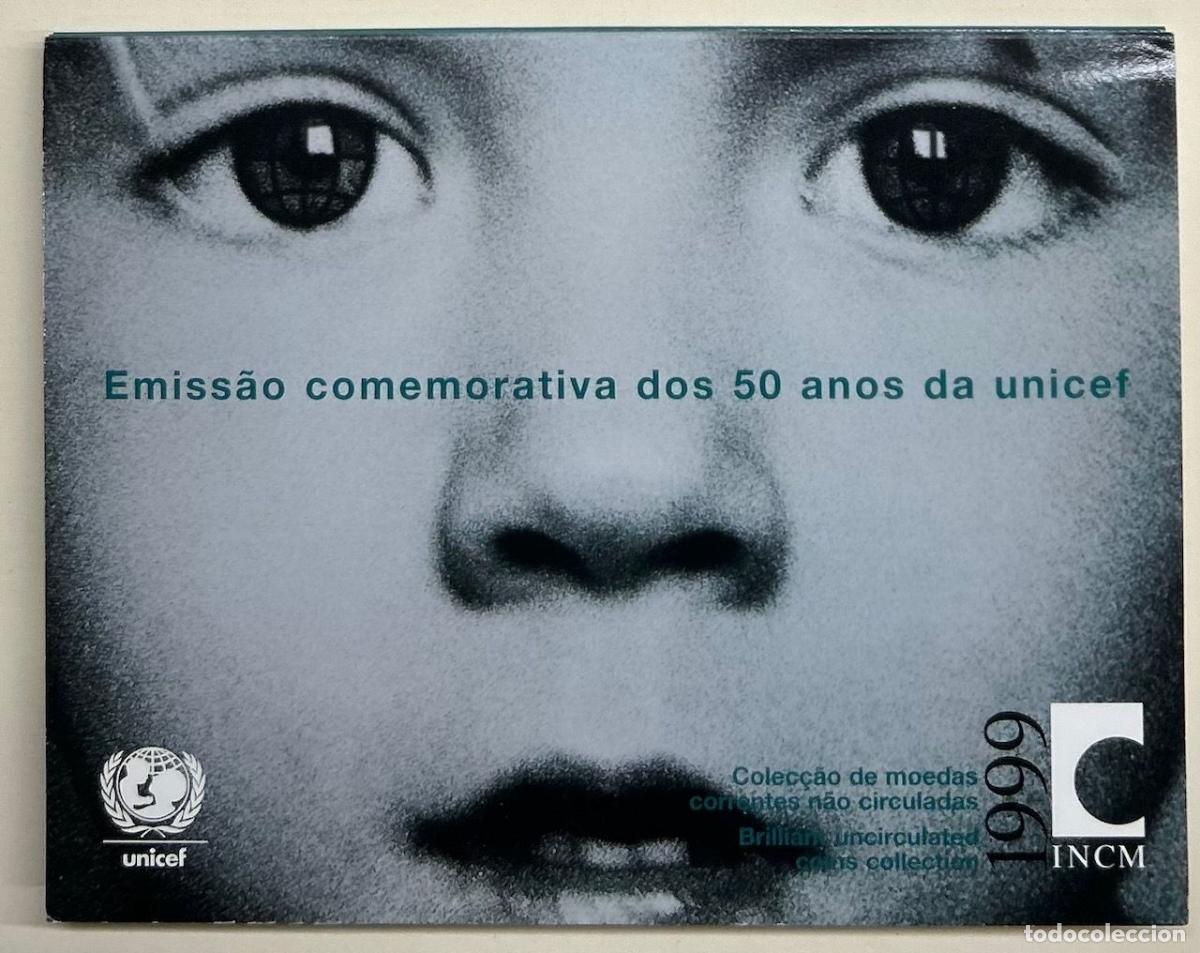 Monedas antiguas de Europa: HEXP0096 CARTERA PORTUGAL 50 A&Ntilde;OS UNICEF 1999 9 MONEDAS