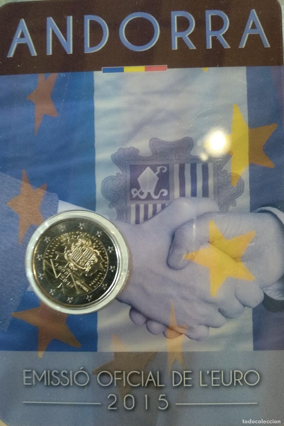 Monedas antiguas de Europa: HEUR0660 MONEDA ANDORRA 2 EUROS 2015 (Acuerdo aduanero con la U.E.) COIN CARD