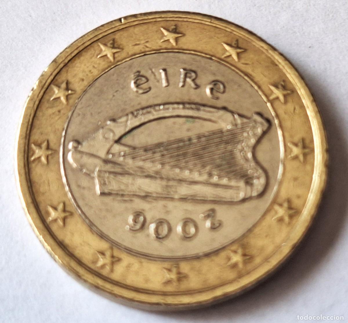 Monedas antiguas de Europa: IRLANDA - MONEDA DE 1 EURO DEL A&Ntilde;O 2006 - BIEN CONSERVADA