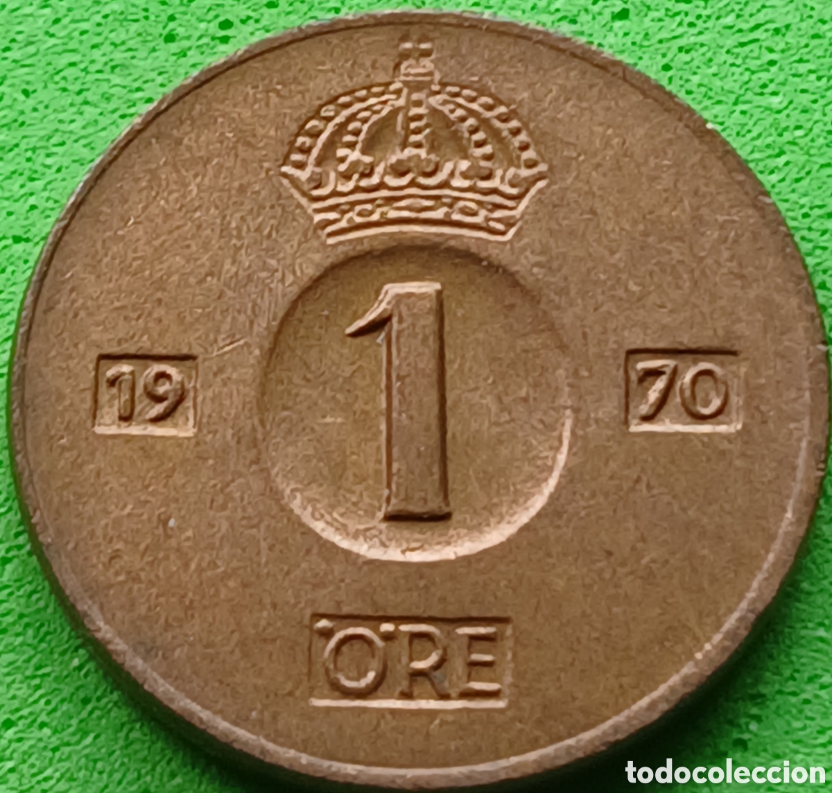 Monedas antiguas de Europa: Suecia 1 ore 1970 km#820