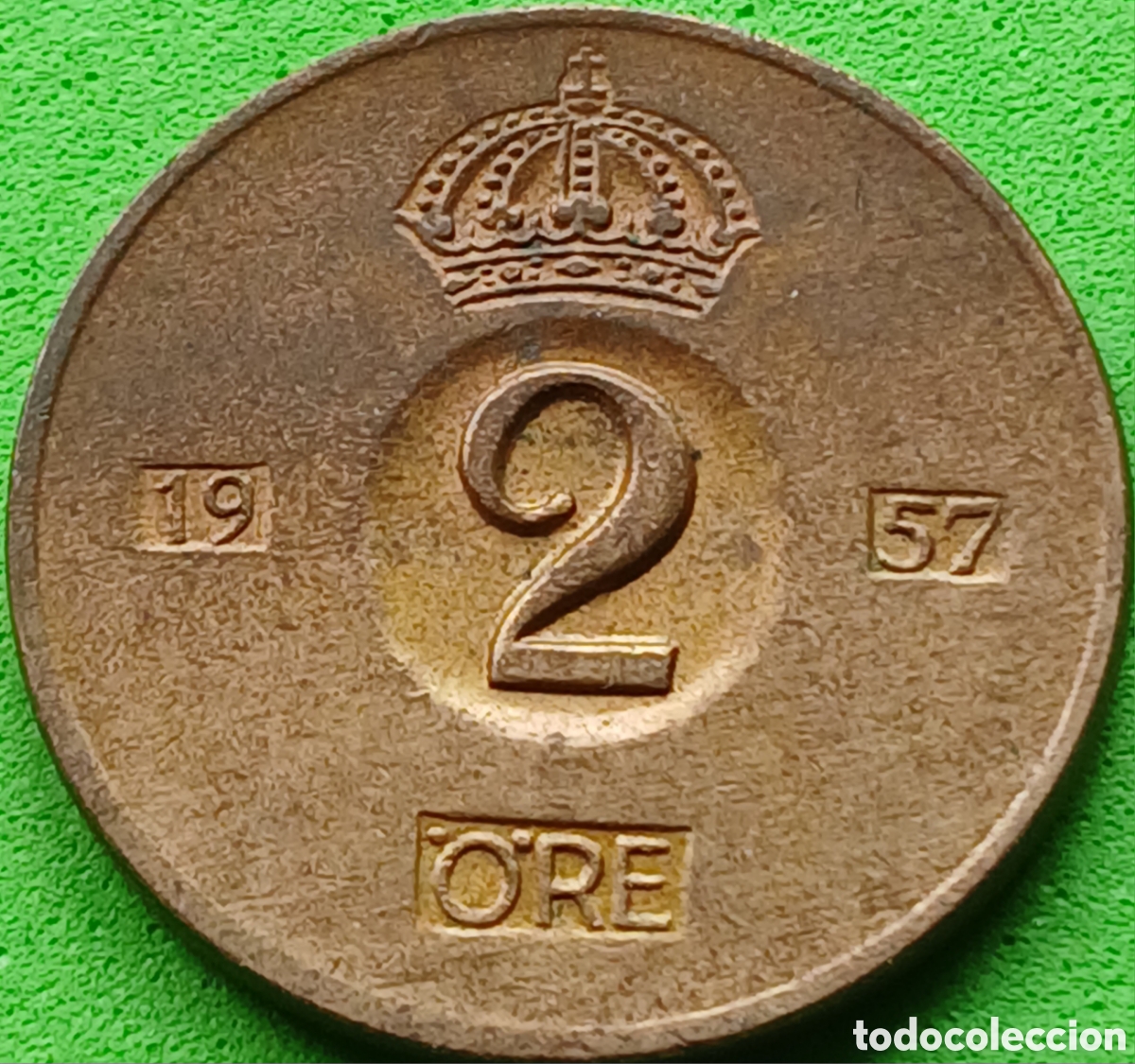 Monedas antiguas de Europa: Suecia 2 ore 1957 km#821