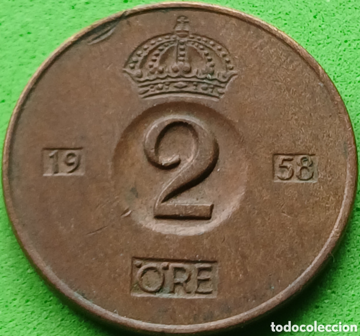 Monedas antiguas de Europa: Suecia 2 ore 1958 km#821