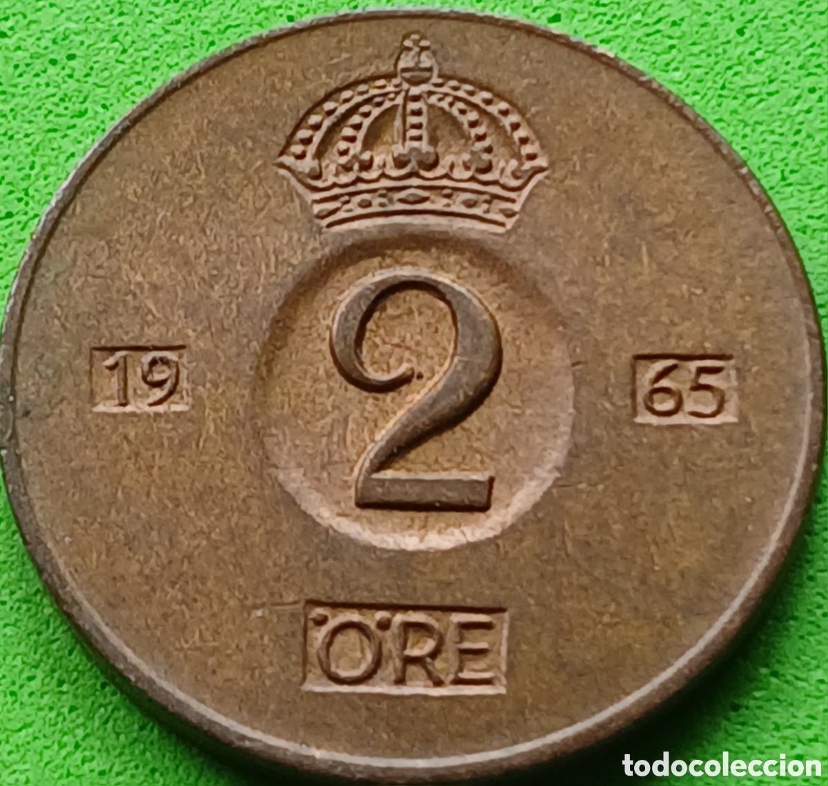 Monedas antiguas de Europa: Suecia 2 ore 1965 km#821