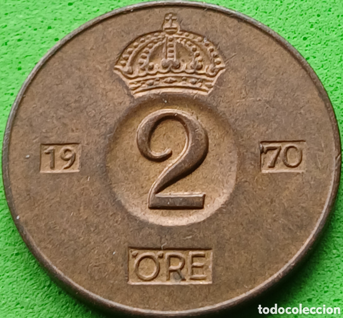Monedas antiguas de Europa: Suecia 2 ore 1970 km#821