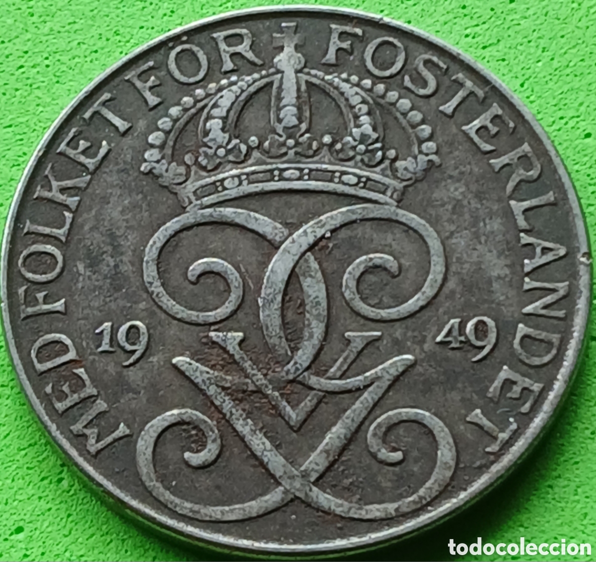 Monedas antiguas de Europa: Suecia 5 ore 1949 km#812