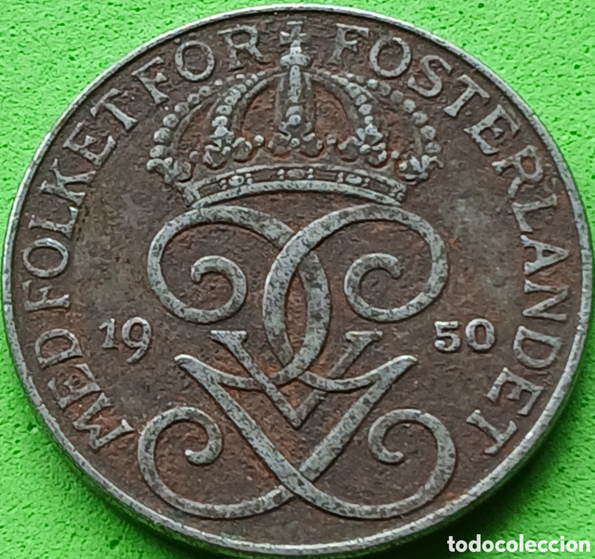 Monedas antiguas de Europa: Suecia 5 ore 1950 km#812