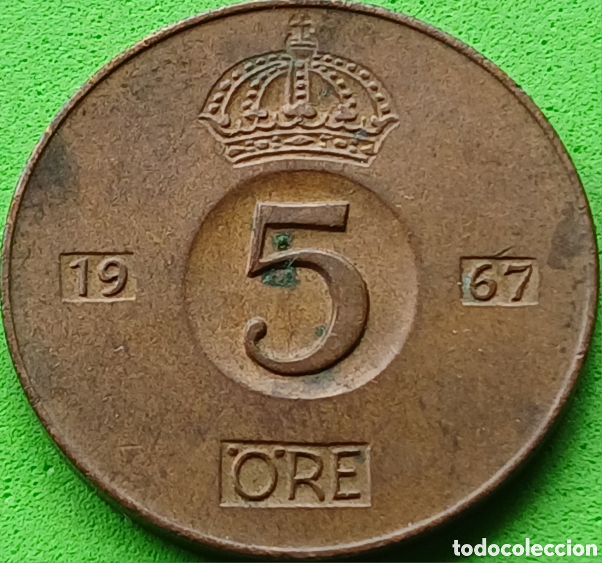 Monedas antiguas de Europa: Suecia 5 ore 1967 km#822