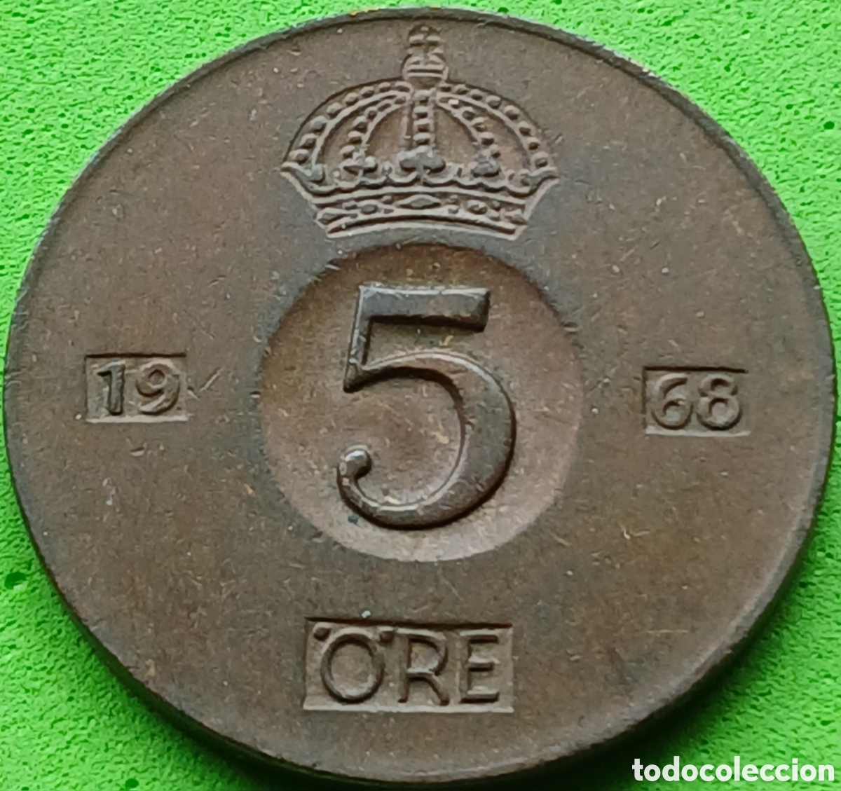 Monedas antiguas de Europa: Suecia 5 ore 1968 km#822