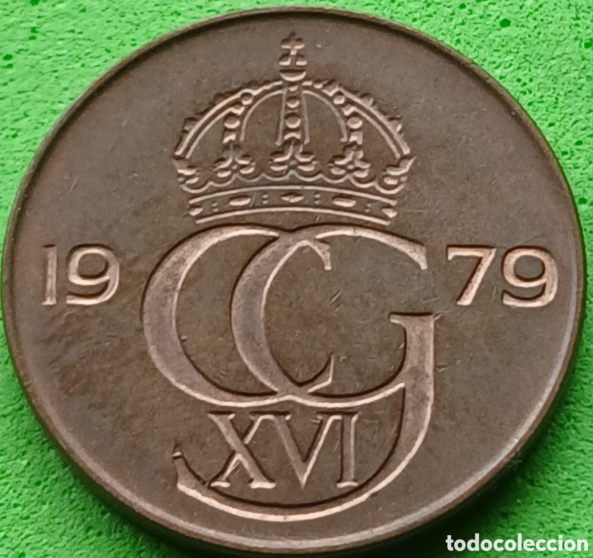 Monedas antiguas de Europa: Suecia 5 ore 1979 km#849