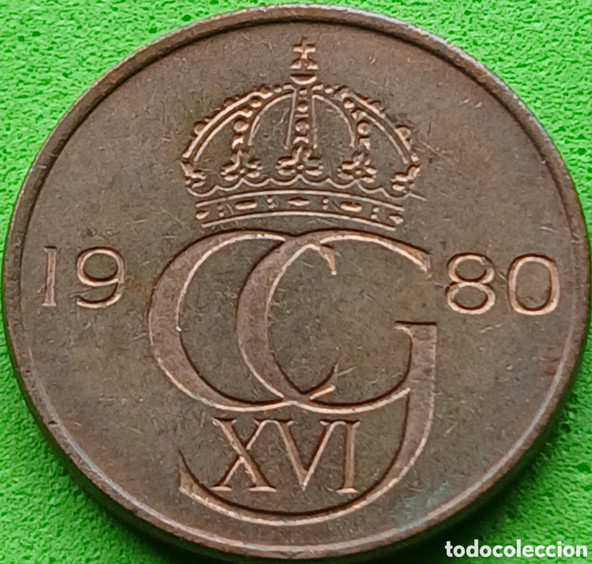 Monedas antiguas de Europa: Suecia 5 ore 1980 km#849