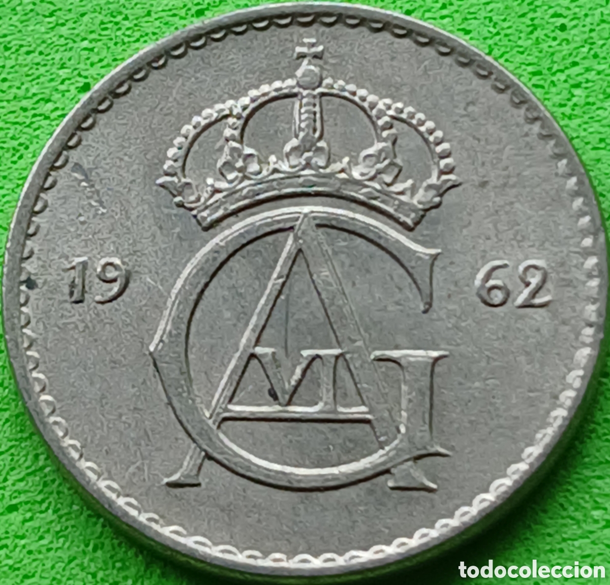 Monedas antiguas de Europa: Suecia 10 ore 1962 km#835