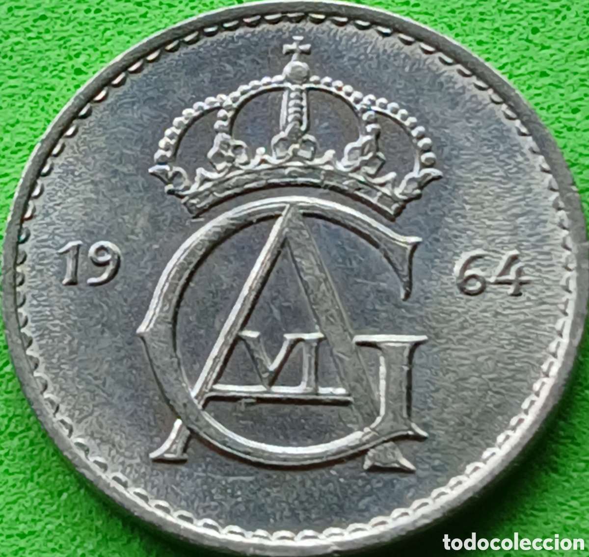 Monedas antiguas de Europa: Suecia 10 ore 1964 km#835