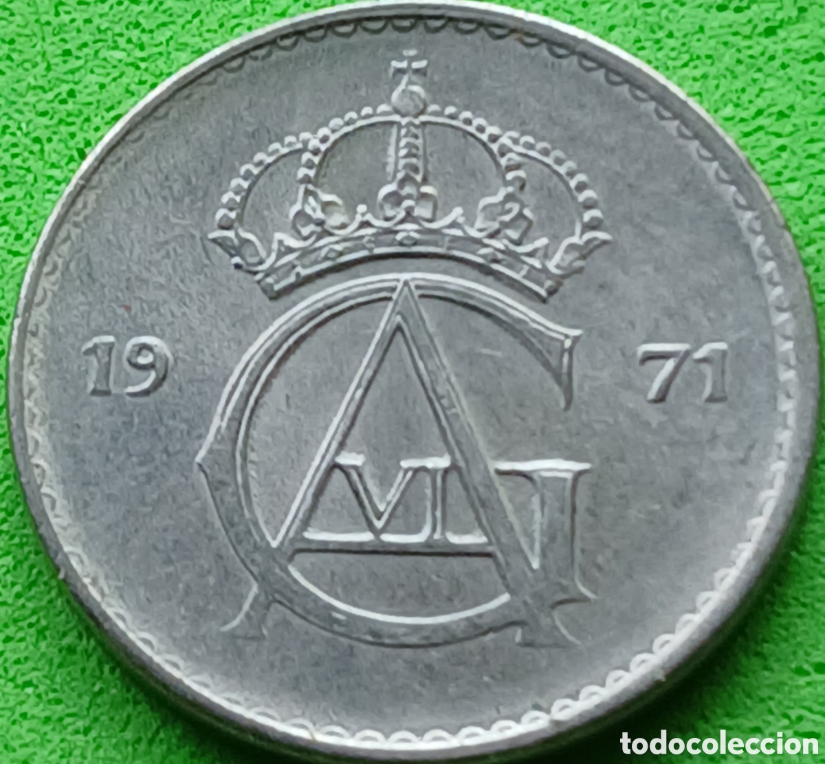 Monedas antiguas de Europa: Suecia 10 ore 1971 km#835