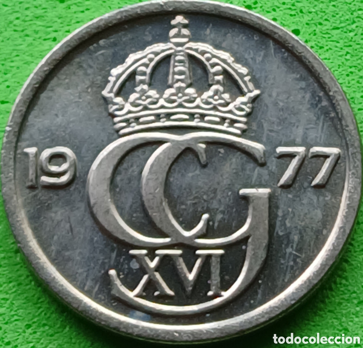 Monedas antiguas de Europa: Suecia 10 ore 1977 km#850
