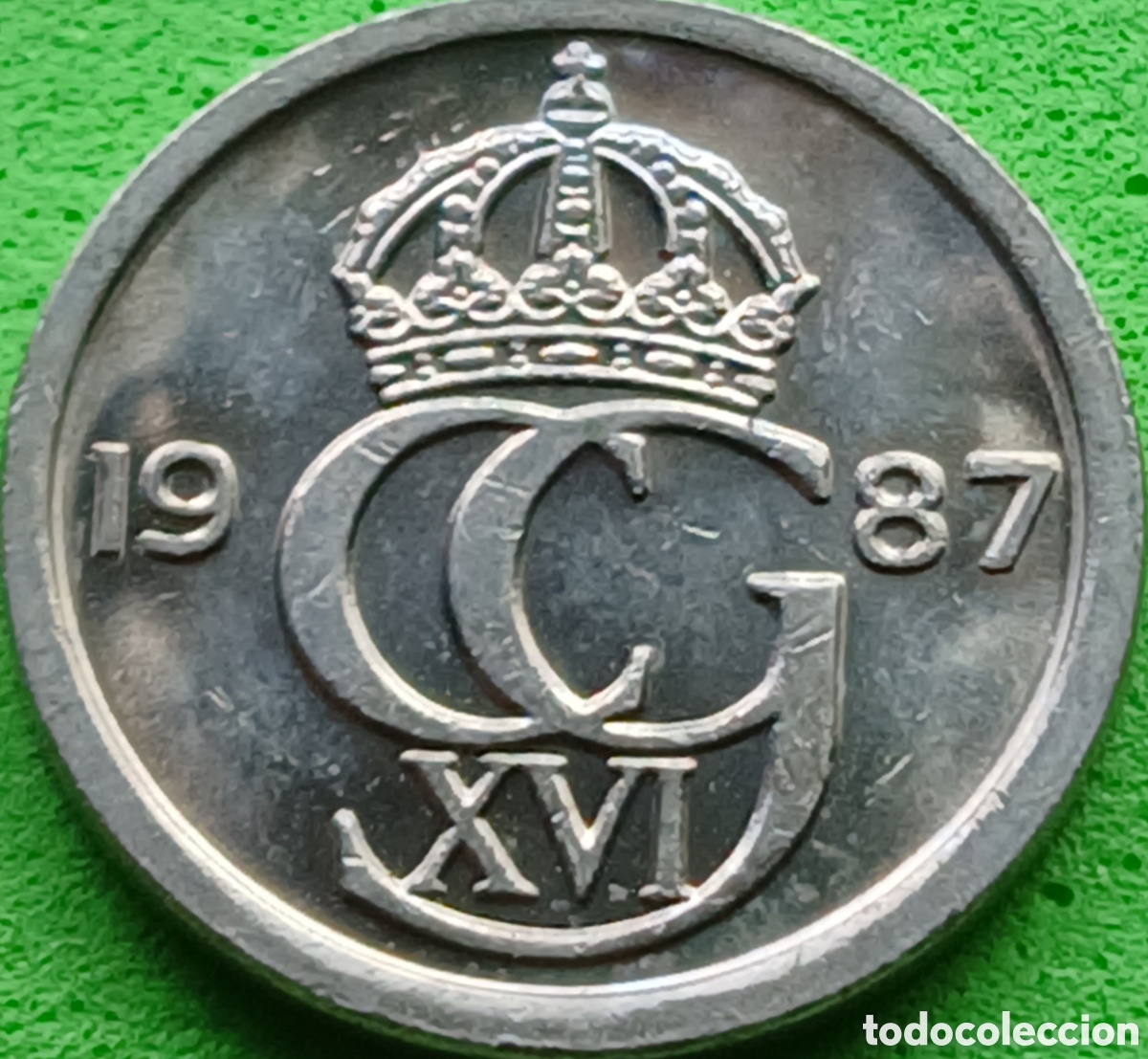 Monedas antiguas de Europa: Suecia 10 ore 1987 km#850