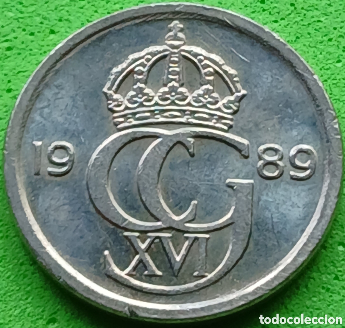 Monedas antiguas de Europa: Suecia 10 ore 1989 km#850