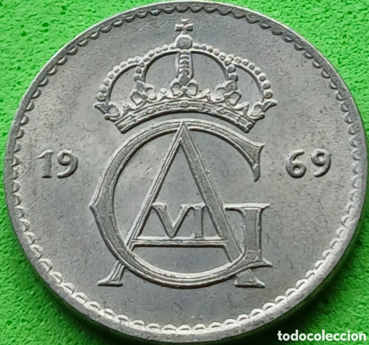 Monedas antiguas de Europa: Suecia 25 ore 1969 km#836