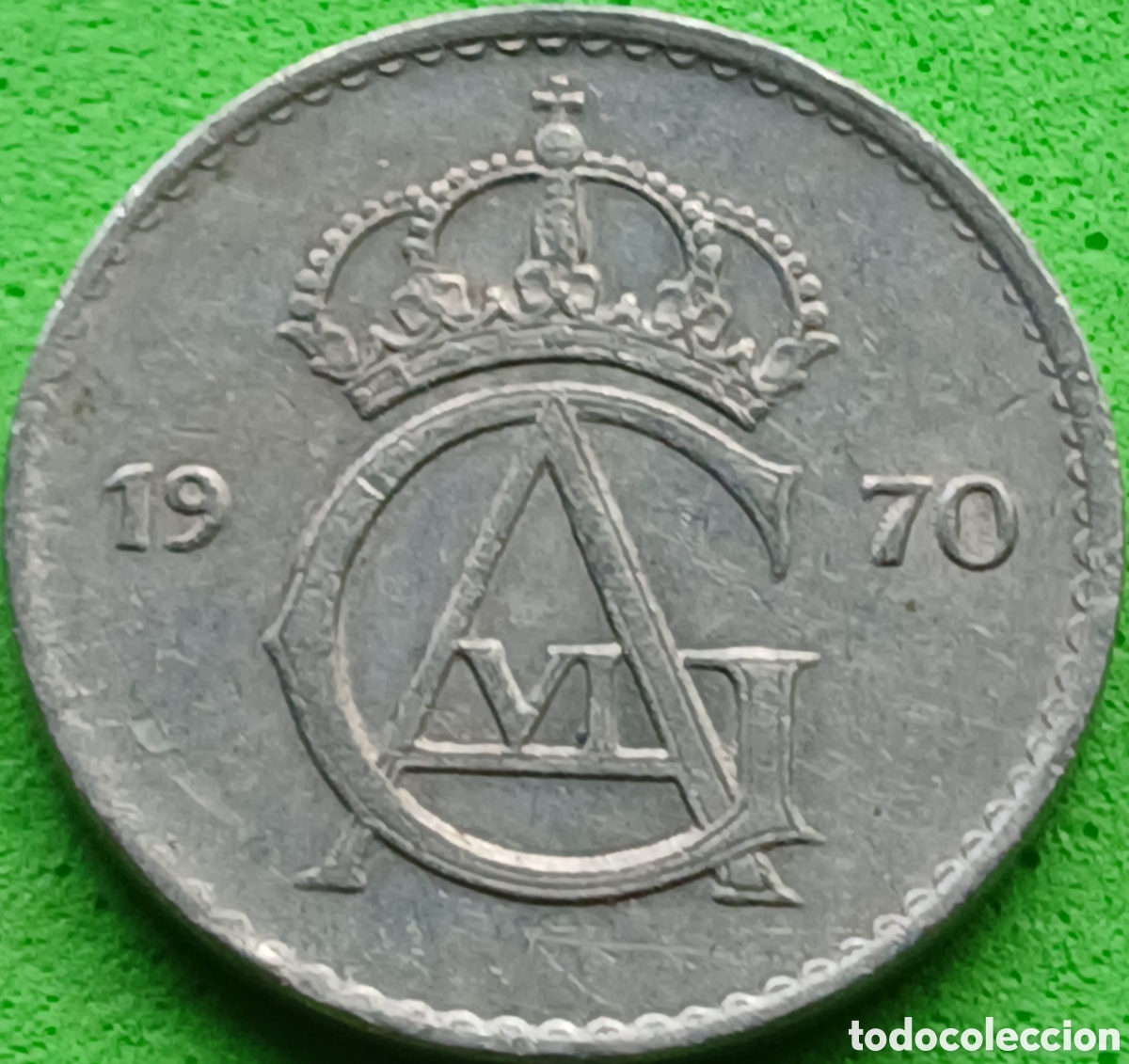 Monedas antiguas de Europa: Suecia 25 ore 1970 km#836