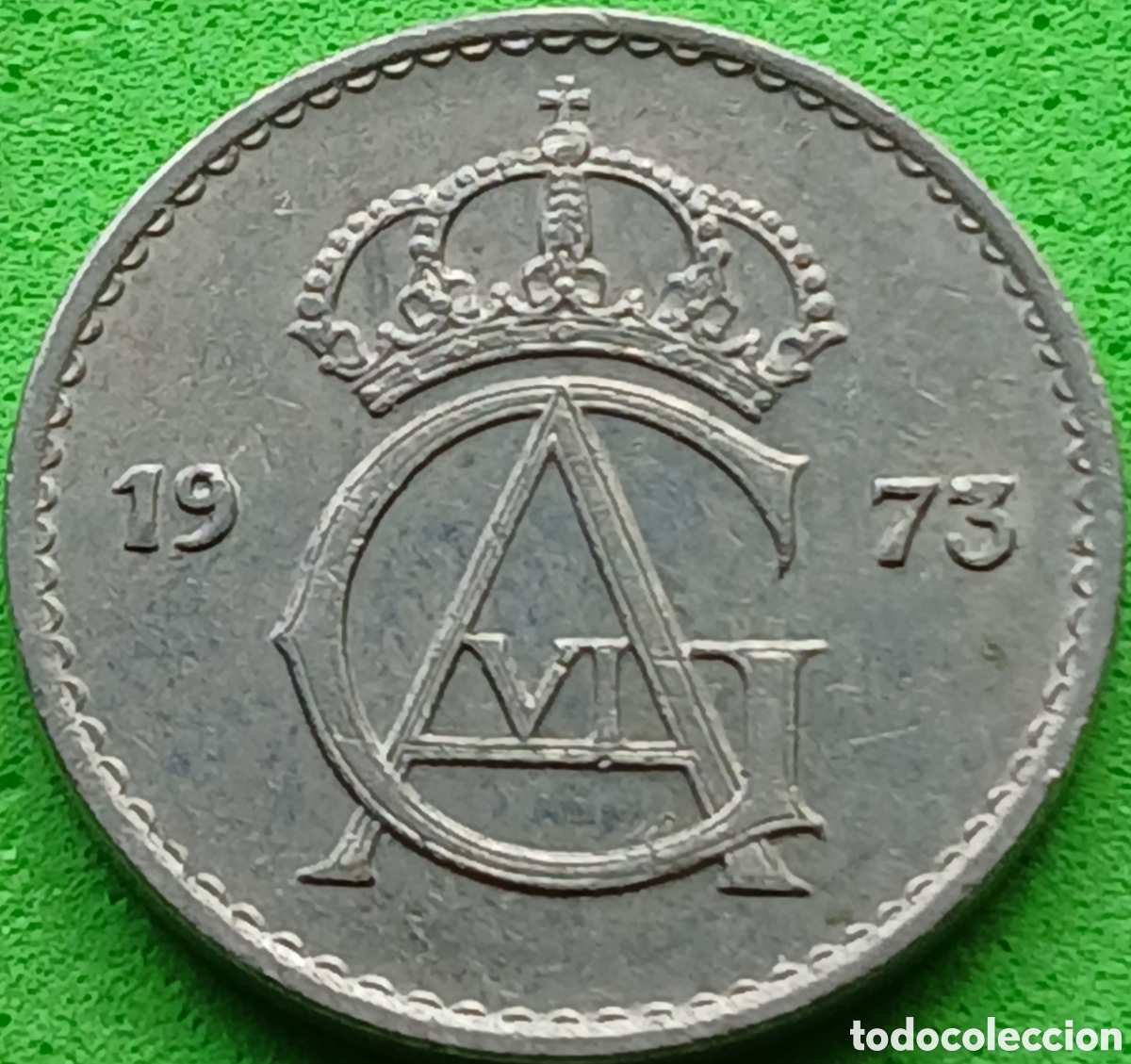 Monedas antiguas de Europa: Suecia 25 ore 1973 km#836